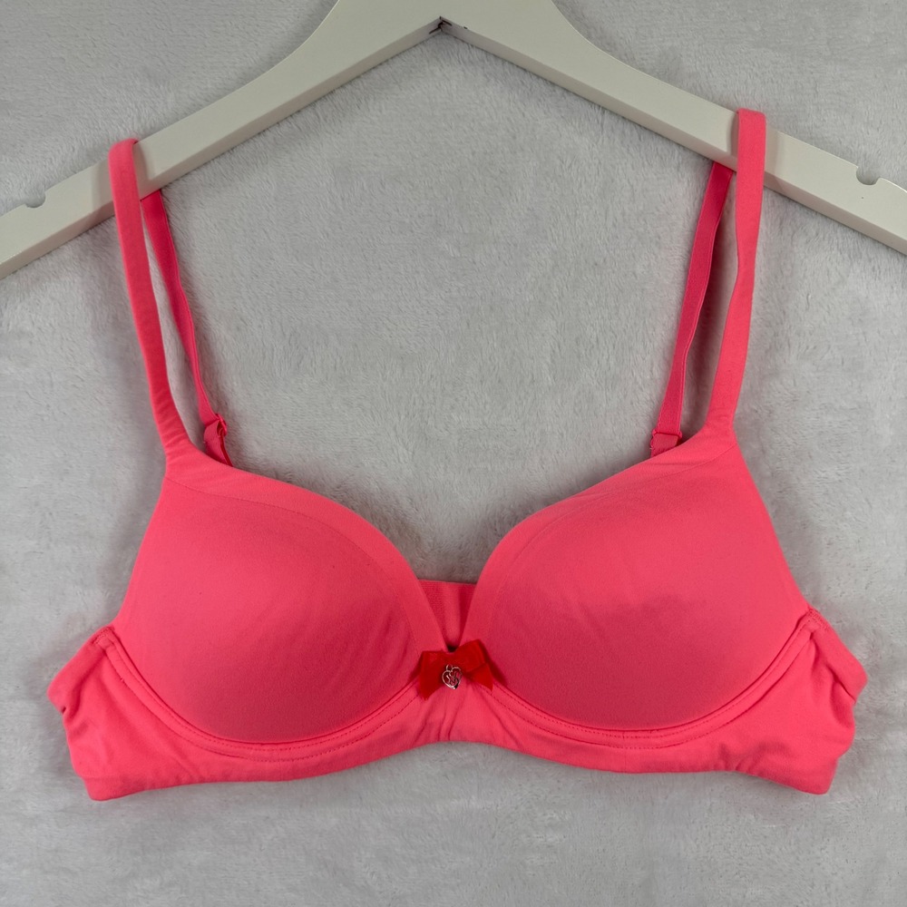 Victorias Secret Body by Victoria‎ No-Wire Wireless Bra Neon Pink 34A